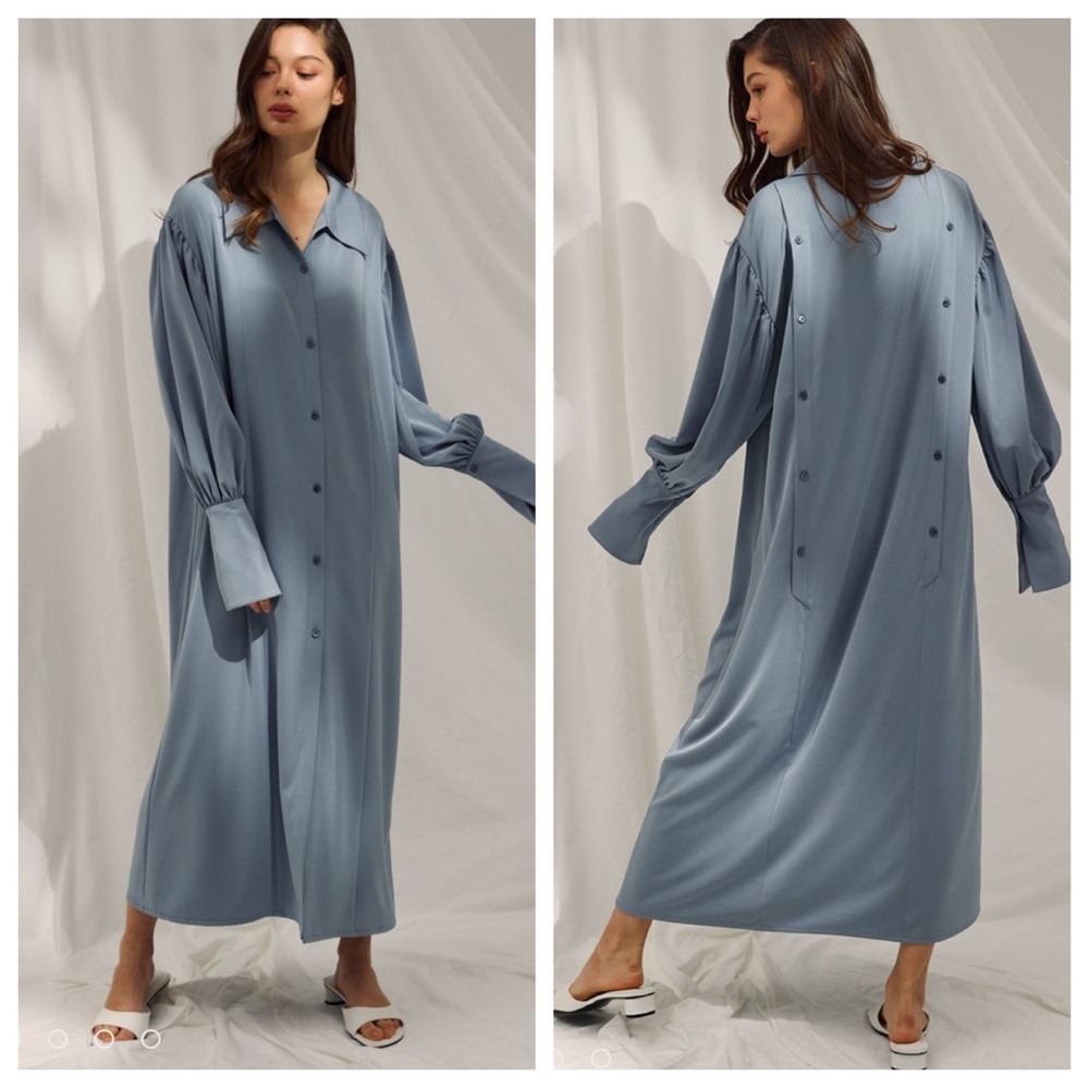 NWT! nap Drape Shirt Robe
$199 Color Frost Blue